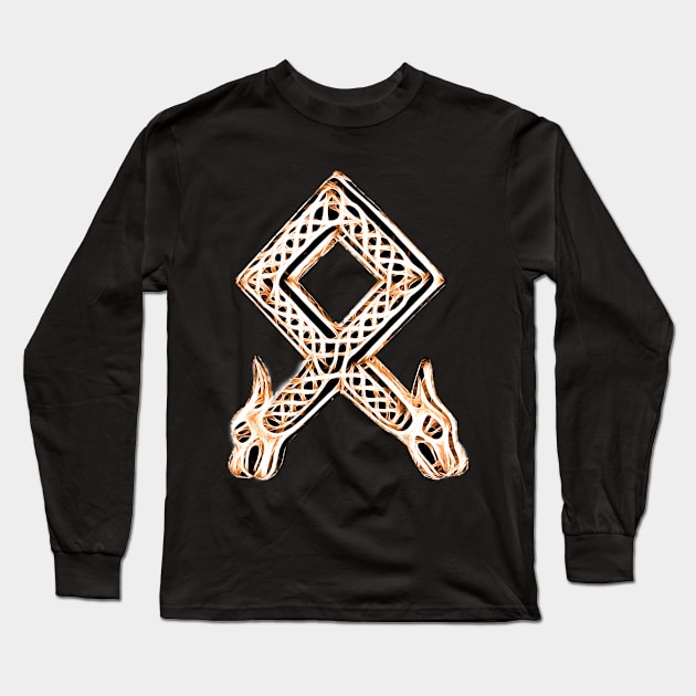 Odin Rune Long Sleeve T-Shirt by Jonthebon